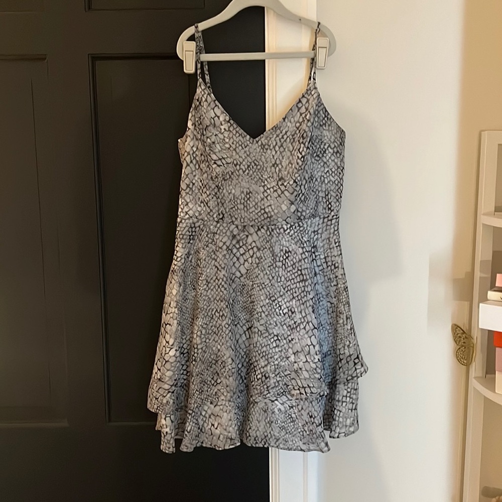B. Darlin Snake Print Spaghetti Strap Dress - size 7/8